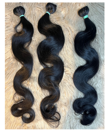 Machine weft hair