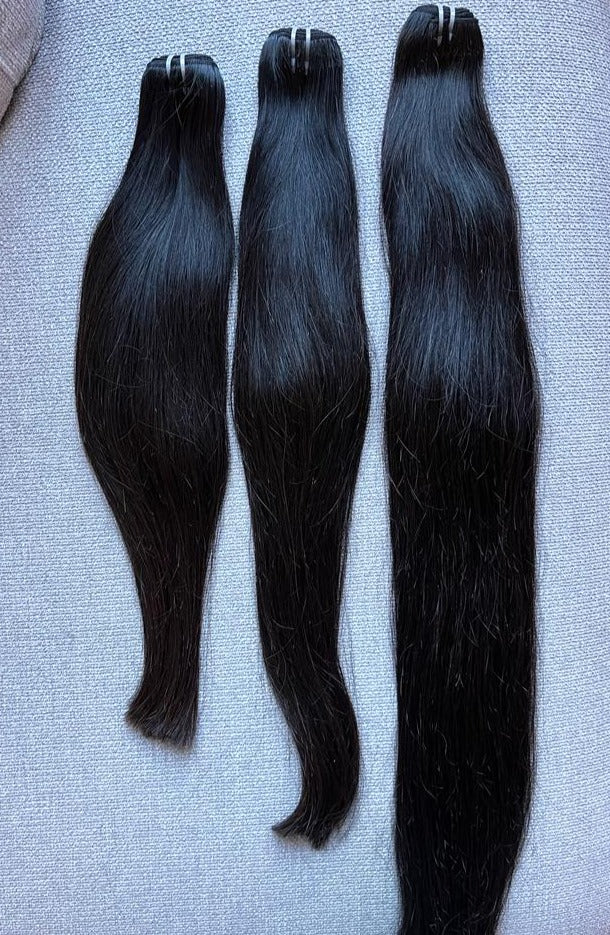 weft straight extensions natural color